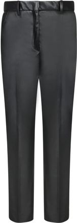 Incotex Slim-fit Broeken - Dames - Slim Fit Broeken - Zwart - L - Leer - Broeken