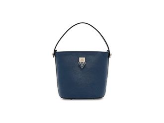 Guess Patsie Top Handle Bucket Satchel Womens Handbags Navy
