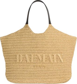 Balmain Natural Logo Large Tote