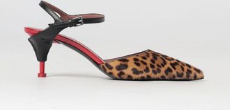 Premiata D&eacute;collet&eacute; in cavallino animalier e pelle