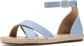 Journee Collection Lyddia Sandals Womens Shoes Blue : 6.5 M, Faux Leather