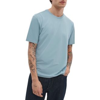 Rag & Bone Classic Tech Jersey T-Shirt in Sea at Nordstrom, Size X-Large