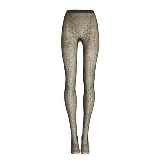 Wolford Calze a rete a pois - - Underwear - Donna - Marrone - L