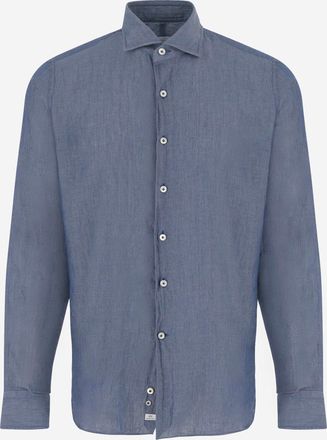 Alessandro Gherardi katoenen denim overhemd