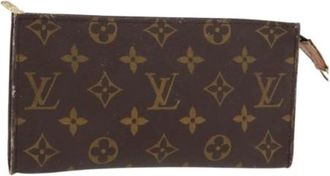 Louis Vuitton Pre-owned Clutches, female, Brown, Size: ONE SIZE Pre-owned Canvas Pouch