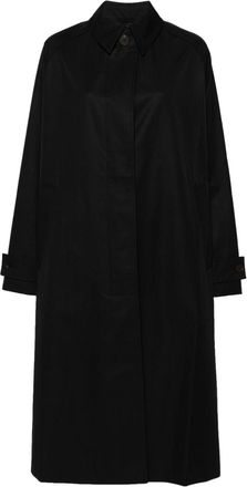 STUDIO NICHOLSON Holin trench coat - women - Polyamide/Cotton/Cotton/Viscose - 10 - Blue