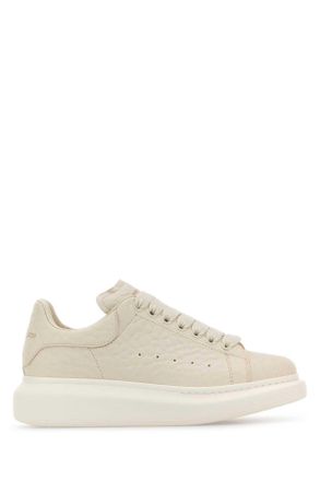 Alexander McQueen Alexander Mcqueen Ivory Leather Sneakers With Ivory Leather Heel