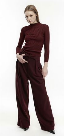 Mother of All Elena Turtleneck Knit Top in Burgundy at Nordstrom, Size Medium Eu