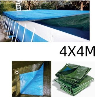 Trade Shop Trade Shop - Raffia Tarpaulin 100grs 4x4mt Piscina Cubierta Impermeable Casitas 401785