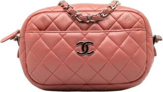 Chanel Pre-owned Leren Crossbodytas - Dames - Vintage Schoudertas - Roze - ONE Size - Leer - Vintage