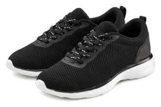 Lascana Sneaker LASCANA, Damen, Gr. 35, schwarz, Obermaterial: 100% Textilmaterial. Decksohle: 100% Textilmaterial. Futter: 100% Textilmaterial. Laufsohle: 10