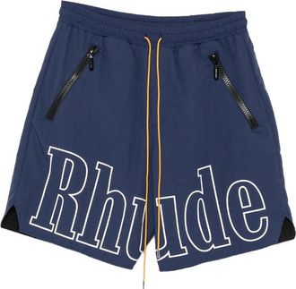 Rhude Logo-print Drawstring Shorts