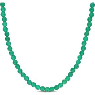 Delmar Fancy Cut Beaded Necklace in Green at Nordstrom Rack