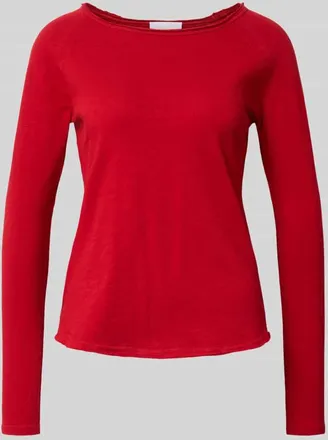 Rich & Royal Longsleeve mit Rundhalsausschnitt in Rot, Größe XL