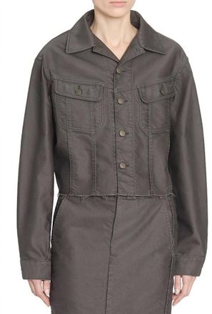 Maison Margiela Button Down Sports Jacket In Carbon
