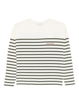 Maison Labiche Montpar striped long-sleeve T-shirt - Neutrals