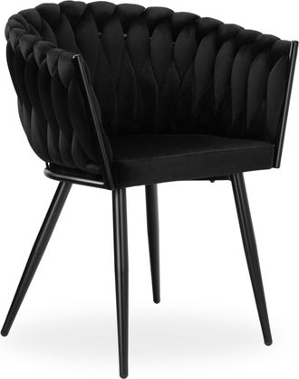 OEM Silla Tejida De Terciopelo Negro Cofton