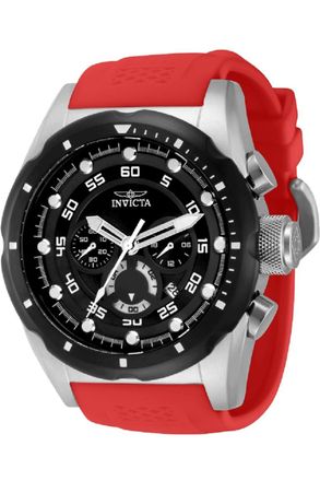 Invicta Speedway 69831 Herenhorloge - Quartz Uurwerk - Staal met Zwarte Wijzerplaat - 50 mm