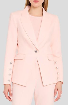 Tahari by ASL One-Button Blazer in Tea Rose at Nordstrom, Size 10P