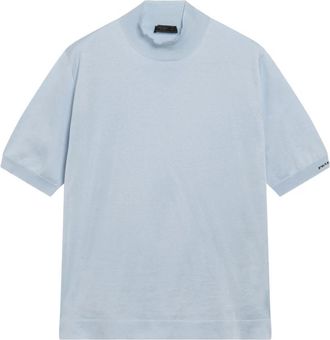 Prada Maglia - Heren - Coltruien - Blauw - M - Katoen - Truien & Vesten