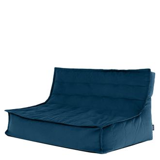 Icon Brand Puf sof&aacute; de suelo de terciopelo azul marino