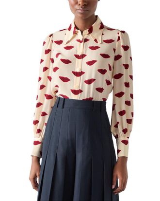 L.k. Bennett Lk Bennett Silk Sonya Blouse