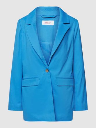 s.Oliver Red Label Blazer mit Knopfverschluss in Royal, Gr&ouml;&szlig;e 40