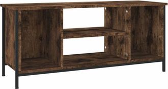 vidaXL Vidaxl - Mueble para tv madera contrachapada roble ahumado 102x35x45 cm