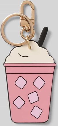 Seidenfelt Manufaktur Schl&uuml;sselanh&auml;nger mit Karabinerhaken Modell MY PINK LATTE in Pink, Gr&ouml;&szlig;e 1