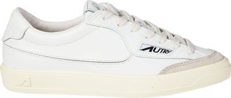 Autry White Windscape Low Suede Accent Sneakers