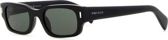Alexander McQueen Alexander McQueen, Sunglasses, female, Black, Size: ONE SIZE T-Bar Rivet Panthos Sunglasses