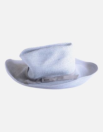 Diesel Womens DIESEL COWBOW 0TADE 96G Womens Fadora Hat Casual Homburg Summer Tribly Cap Italy - Blue - Size: 02