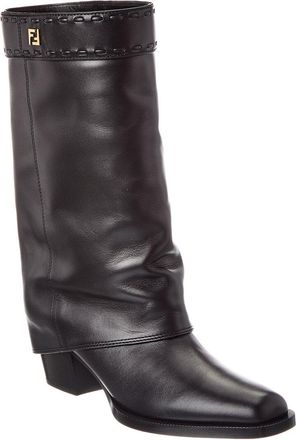Fendi Fendi Ff Leather Boot