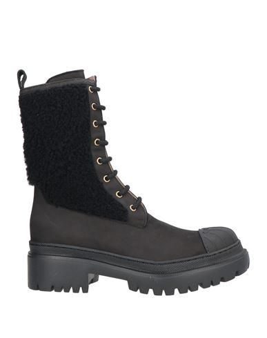 Chelsea Boots Stiefeletten Schwarz Mit Fell Pollini SCHUHE