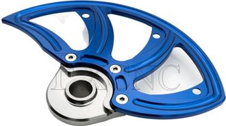 OEM Protector De Disco De Freno, Aluminio Resistente, F&aacute;cil Instalaci&oacute;n, 22 Mm, Azul