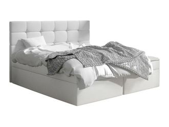 Mirjan24 Cama Continental Comfivo Osculum I, Soft 017, Doble, Continental, 180x200, Cuero Ecol&oacute;gico, Somieres, 183x206x112cm