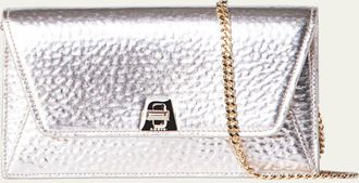 Akris Anouk Envelope Metallic Clutch Bag