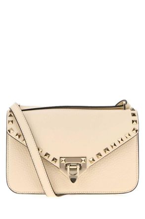 Valentino Garavani White Rockstud Small Shoulder Bag