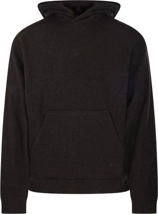 Maison Kitsun&eacute; Sudadera con Capucha de Confort - Sweatshirts & Hoodies - Hombre - Marr&oacute;n - L