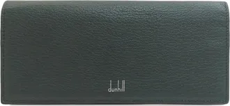 Dunhill Dark Green Leather Long Wallet (Bi-Fold) (Pre-Owned)