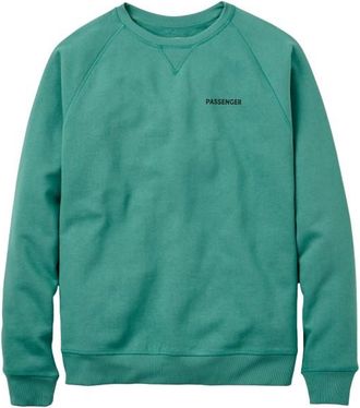 Passenger Roamer Organic Cotton Sweatshirt Pullover f&uuml;r Herren | t&uuml;rkis
