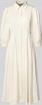 Christian Berg Cocktail Cocktailkleid mit verdeckter Knopfleiste und 3/4-Arm in Ecru, Gr&ouml;&szlig;e 34