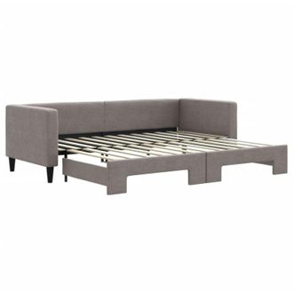 vidaXL Sof&aacute; Cama Nido Tela Gris Taupe 80x200 Cm Vidaxl