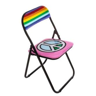 Seletti Folding chair Peace - Multicoloured - Foam - Designer Studio Job