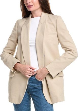 Brunello Cucinelli Beige Tailored Deconstructed Blazer, Brand Size 44 (US Size 10)