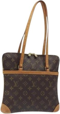 Louis Vuitton Tweedehands Canvas Louis Vuitton tassen - Dames - Vintage Schoudertas - Bruin - ONE Size - Vintage