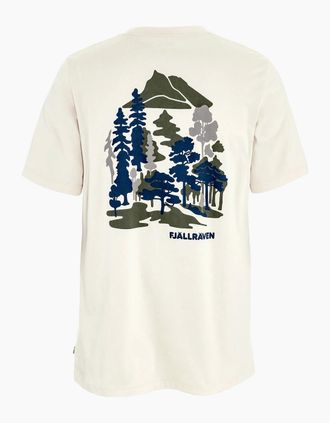 Fj&auml;llr&auml;ven Mens Fjallraven Swedish Forest T-Shirt - White - Size: 38