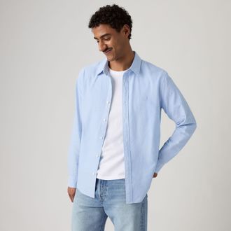 Levi's Battery Housemark Standard Shirt - Mens - 2XL - Blue