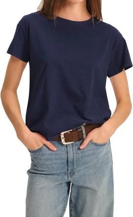 Velvet Tia Short Sleeve Tee In Navy