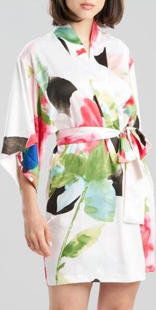 Natori Calypso Wrap in White Multi at Nordstrom, Size X-Large